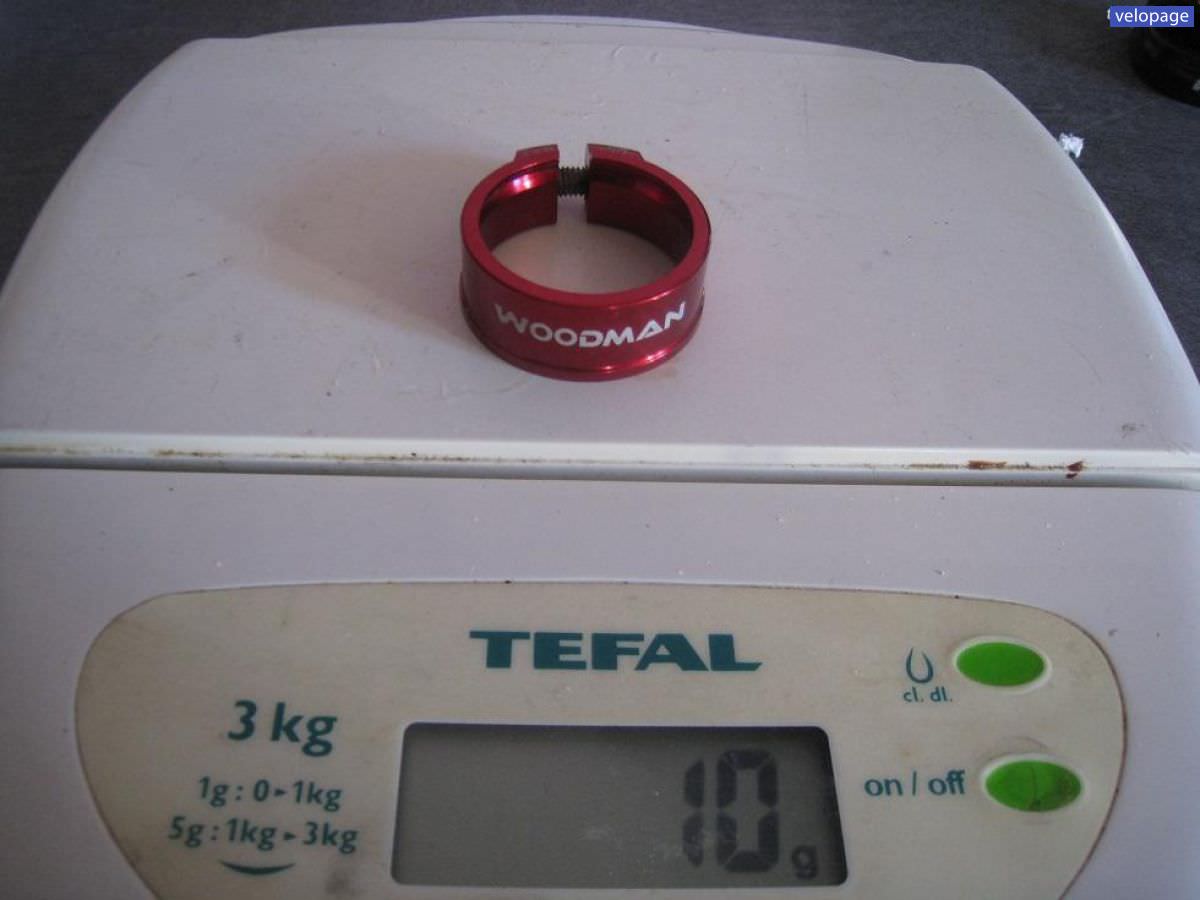 Collier de selle woodman 31,8 rouge 10 gr